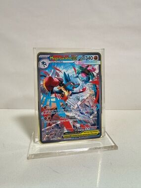 Pokemon Mega Lucario EX 179/132 Gold Metal Card Collectible/Gift/Fan Art